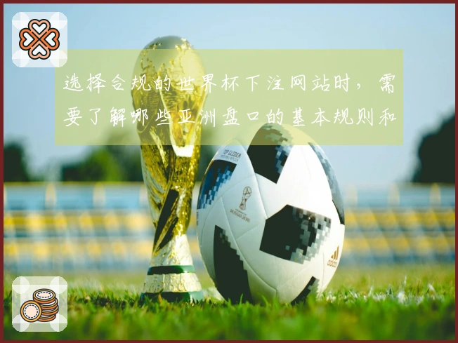 选择合规的世界杯下注网站时，需要了解哪些亚洲盘口的基本规则和注意事项？