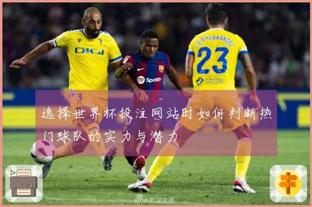 选择世界杯投注网站时如何判断热门球队的实力与潜力